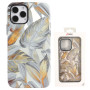 Double Marbled Protective Case for iPhone - Yellow