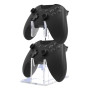 Universal Acrylic Game Controller Stand with Double Storage - Transparent.