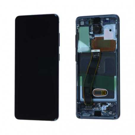Ecran Samsung Galaxy S20 Plus 4G/5G (G985F/G986F) Noir + Châssis (Original Démonté) - Grade A