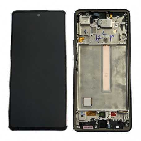 Ecran Samsung Galaxy A53 5G (A536B) Noir + Châssis (Original Démonté) - Grade B