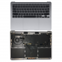 Complete Frame Apple MacBook Pro 13" Gray A2338  - Battery + Touch + Keyboard QWERTY (Original Disassembled) - Grade B