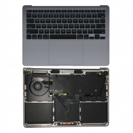 Complete Frame Apple MacBook Pro 13" Gray A2338  - Battery + Touch + Keyboard QWERTY (Original Disassembled) - Grade B