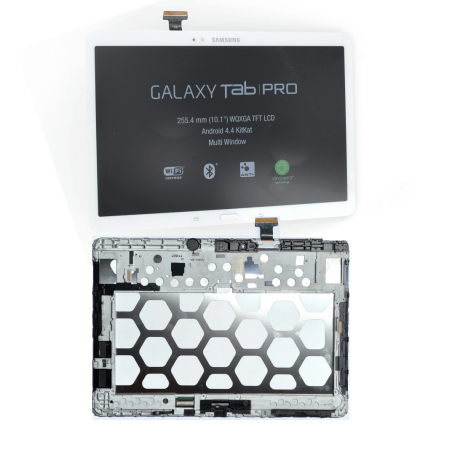 Ecran Samsung Galaxy Tab Pro SM-T520 Blanc + Châssis (Service Pack)