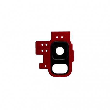 Vitre caméra arrière Samsung Galaxy S9 (G960F) Rouge Contour + Vitre cache