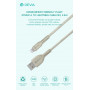 Ecological Straw Cable Set - Devia Smart Series - 30 PCS - White