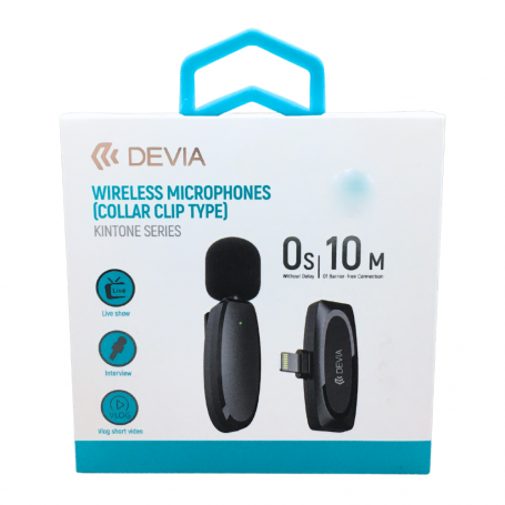 Microphone Devia Kintone Series Wireless Collar Clip - Lightning