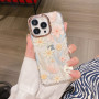 Coque de Protection Transparente avec Motifs Flower-07 pour iPhone - Fleurs Saumon (Mayline)