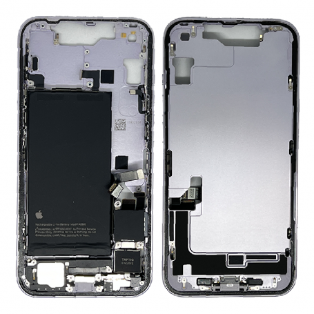 Back Cover Housing iPhone 14 without Back Glass Violet E-SIM + Battery (Original Dismantled) Grade A