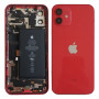 Châssis Complet iPhone 12 Mini Rouge - Connecteur de Charge + Batterie (Origine Demonté) Grade B