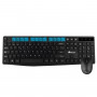 Ensemble Souris et Clavier Multimédia 2.4 GHz sans Fil Français AZERTY - NGS - Noir