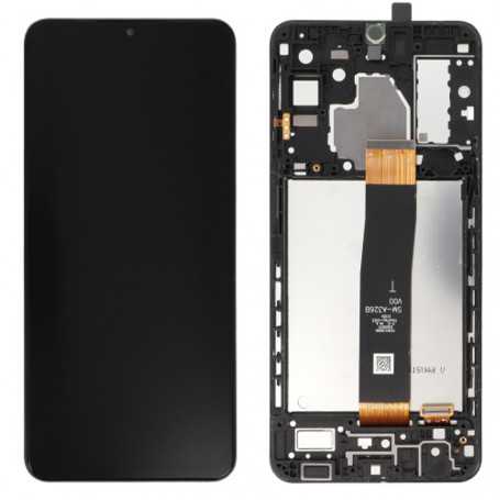 Screen Samsung Galaxy A32 5G (A326B) Black + Frame (Service Pack) - Non EU Version - GH82-25121A-25122A