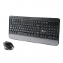 Wireless Mouse and Keyboard Set French AZERTY - Black - NGS