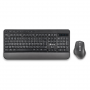 Wireless Mouse and Keyboard Set French AZERTY - Black - NGS