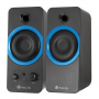 NGS GSX-200 Speaker With USB Keys - 20 W - Black and Blue