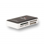 All-in-One USB 2.0 Memory Card Reader - NGS Multireader Pro - Black and White