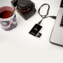 Lecteur de Carte Mémoire Tout en Un USB 2.0 - NGS Multireader Pro - Noir et Blanc