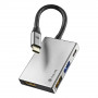 Adaptateur NGS Wonder Dock 4 USB-C  Multi Port 4 En1 - Gris