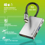 Adaptateur NGS Wonder Dock 4 USB-C  Multi Port 4 En1 - Gris