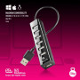 HUB NGS IHUB7 Tiny USB 2.0 Avec de 7 Ports et Alimentation Externe - Noir