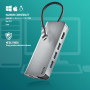 Adaptateur NGS Wonder Dock 8  USB - C Multiport 8 En 1 Ultra Léger - Gris