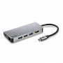 Adaptateur NGS Wonder Dock 8  USB - C Multiport 8 En 1 Ultra Léger - Gris