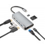 Adaptateur NGS Wonder Dock 8  USB - C Multiport 8 En 1 Ultra Léger - Gris