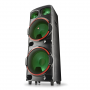 Enceinte Bluetooth NGS WILD DUB 3 ave Double Subwoofer - 15” - 1200W -  Noir