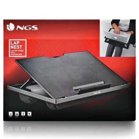 NGS Lapnest 15.6 Laptop Stand with Cushions - Black