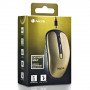 Wireless Mouse NGS Evo Rust Gold Rechargeable with Silent Buttons - Gold