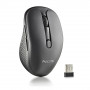 Souris Sans Fils NGS Evo Rust Black Rechargeable Avec Boutons Silencieux - Noir