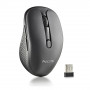 NGS Evo Rust Wireless Mouse Rechargeable with Silent Buttons - Black