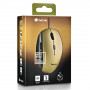 Souris Ergonomique Filaire NGS Moth Gold USB/Type C Avec Boutons Silencieux - Dorée