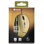 Souris Ergonomique Filaire NGS Moth Gold USB/Type C Avec Boutons Silencieux - Dorée