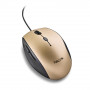 Ergonomic Wired Mouse NGS Moth Gold USB/Type C with Silent Buttons - Gold