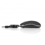 Souris NGS Sin Black pour Portable Avec Câble Rétractable - Noir