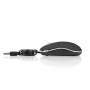 NGS Sin Black Mouse for Laptop with Retractable Cable - Black