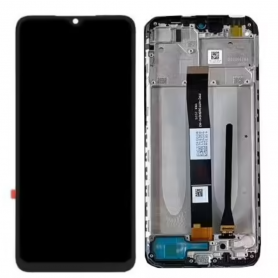 Black Screen + Frame for Xiaomi Redmi 9A/9C/9AT/9C NFC/10 A | Etech-Parts