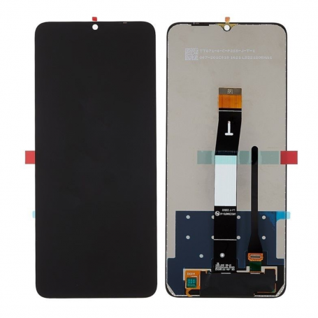Black Redmi 12C Screen + Chassis (Service Pack)