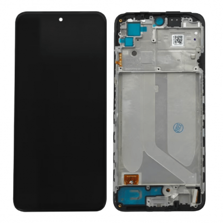 Ecran Xiaomi Redmi Note 10 / Note 10S / Poco M5S Noir + Châssis (Original Pack)