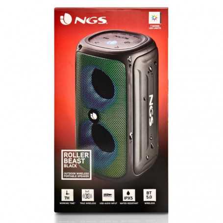 Enceinte Bluetooth NGS Roller Beast IPX5 32W - Noir