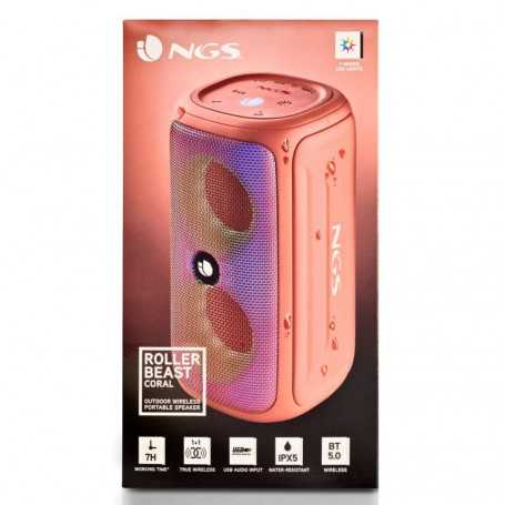 Enceinte Bluetooth NGS Roller Beast IPX5 32W - Orange