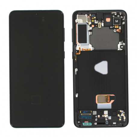 Screen Samsung Galaxy S21 Plus (G996) Black + Frame (OEM Soft Oled)