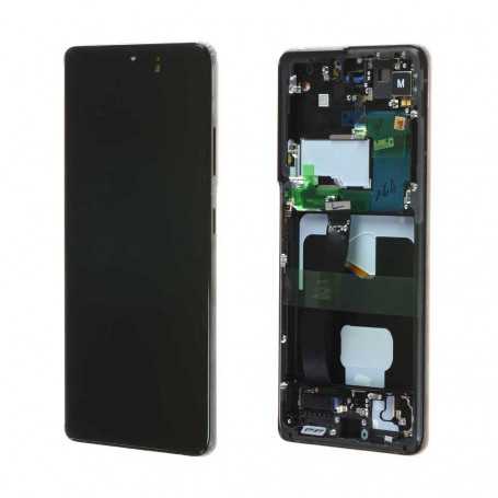 Screen Samsung Galaxy S21 Ultra 5G (G998B) Black + Frame (OEM Soft Oled)