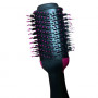Brosse sèche-cheveux Professionnel avec Technologie Ionique et Infrarouge, Frisage et Lissage Efficaces - Rose
