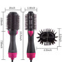 Brosse sèche-cheveux Professionnel avec Technologie Ionique et Infrarouge, Frisage et Lissage Efficaces - Rose