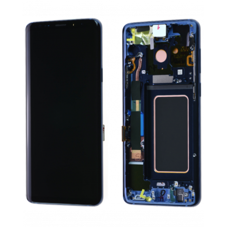 Samsung Galaxy S9 Plus Screen (G965F) Blue + Frame (OEM Soft Oled)