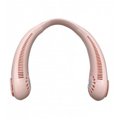 Ventilation Portable pour Cou Suspendu, USB Rechargeable - Rose