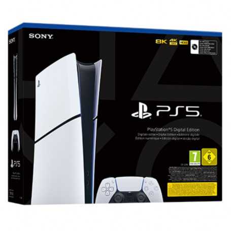 Sony PlayStation 5 Console - PS5 Slim Digital Edition White - 1TB SSD - 4K/8K - HDR