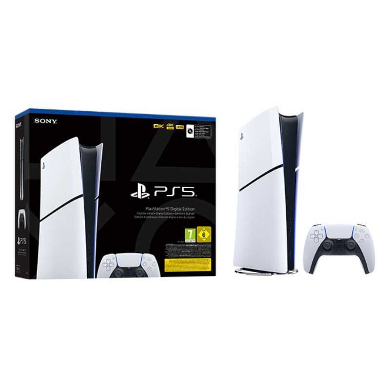 Sony PlayStation 5 Console - PS5 Slim Digital Edition White - 1TB SSD ...