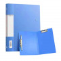 Porte Document en Plastique a Double Attache pour Fichiers - Bleu
